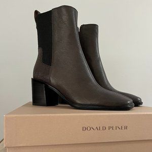 Donald Pliner, Dark Brown napa leather boots, new in box!